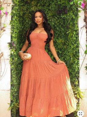NWT Fashion Nova Orange Maxi
